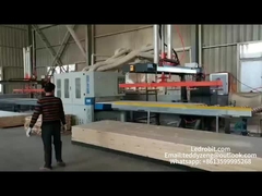 Linha de montagem automatizada de produção de placas de madeira