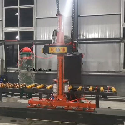 Máquina de carregamento e descarregamento personalizada controlada por PLC com parada de emergência