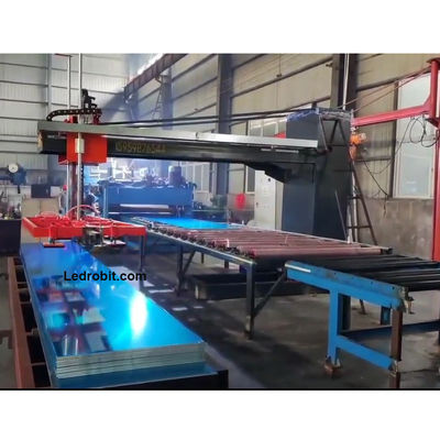 Paletizador industrial compacto de piso de mármore com direção de transporte personalizável