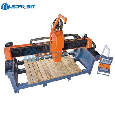 Máquina de polir visão CNC de alta precisão com posicionamento automático baseado na visão e acionamento duplo do eixo Y para fabricação de pedra de 3200 x 1500 mm